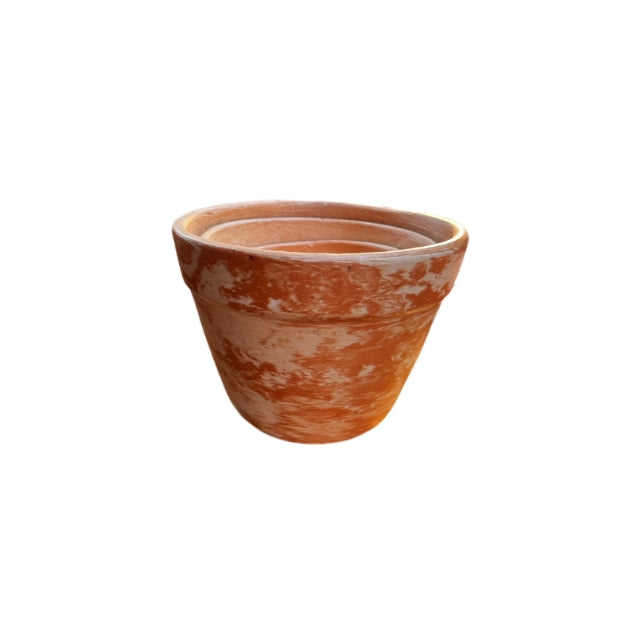 bell-shape striped pot