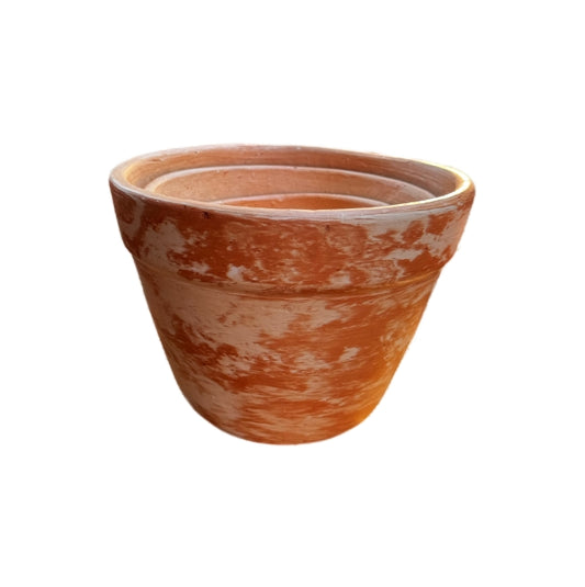 bell-shape striped pot